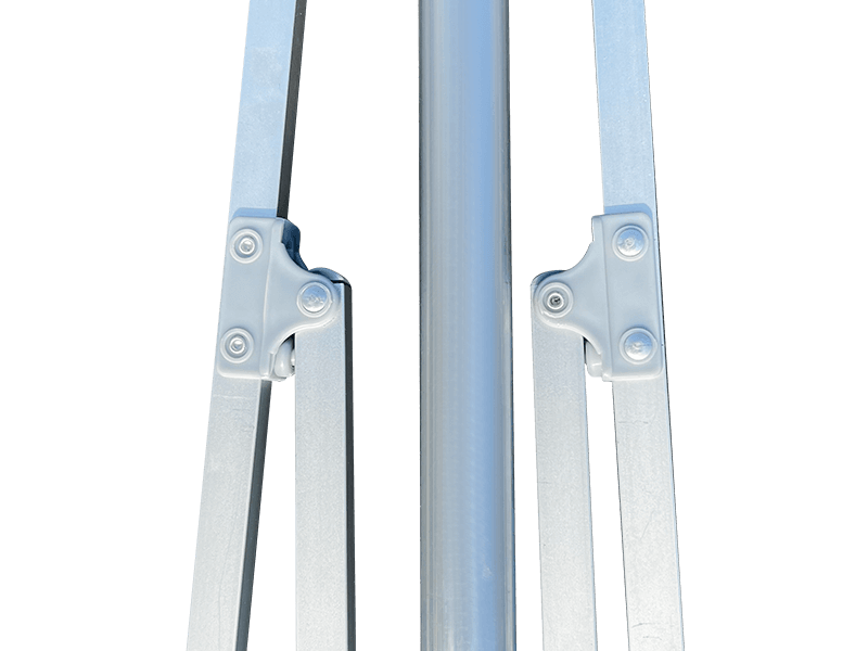 Ombrello da spiaggia decorativo a 2 coste 2,8 * 2,4 m