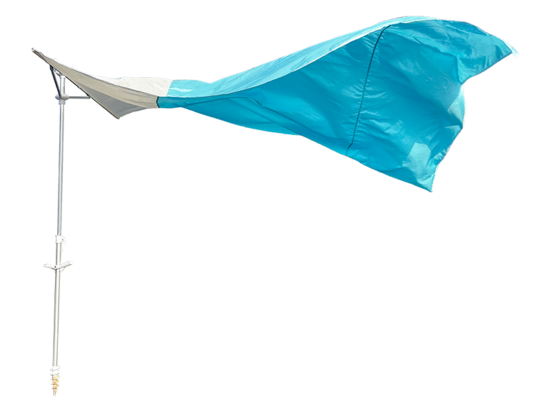 Ombrello da spiaggia decorativo a 2 coste 2,8 * 2,4 m