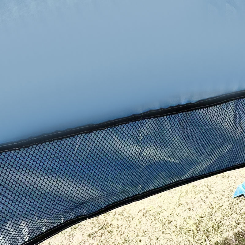 Tenda da campeggio da spiaggia all'aperto con tappetino da terra integrato