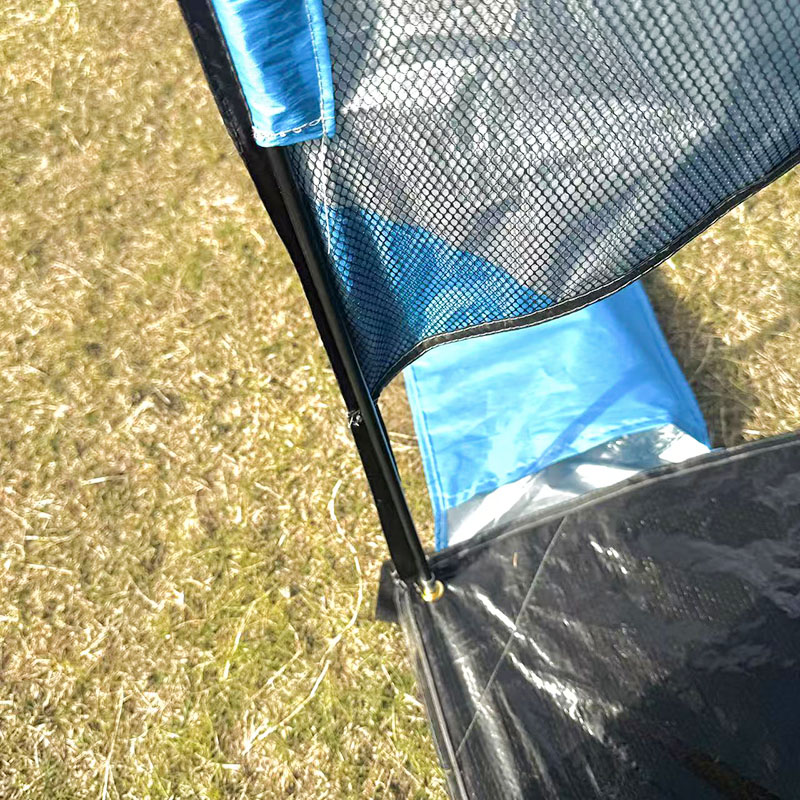 Tenda da campeggio da spiaggia all'aperto con tappetino da terra integrato