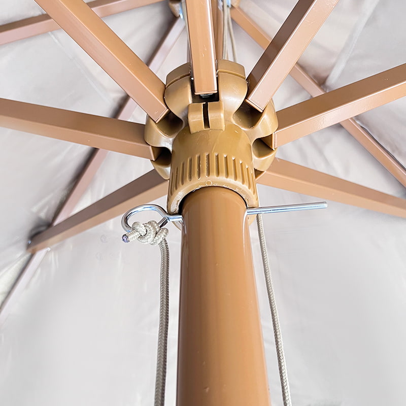 Ombrellone da patio in paglia da 3 metri