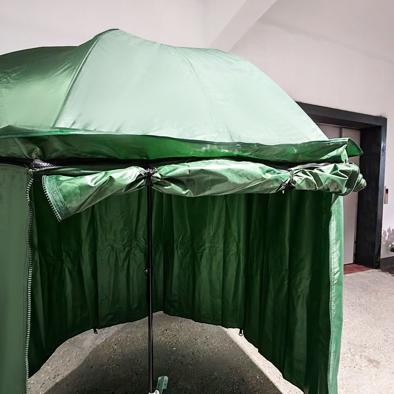 Ombrello a baldacchino verde militare da 2,2 m