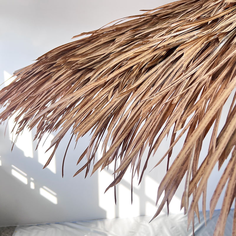 Ombrellone da patio in paglia da 3 metri