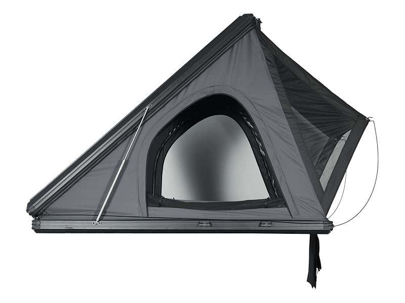 Tenda da campeggio sul tetto con scala Tenda da campeggio sul tetto con scala