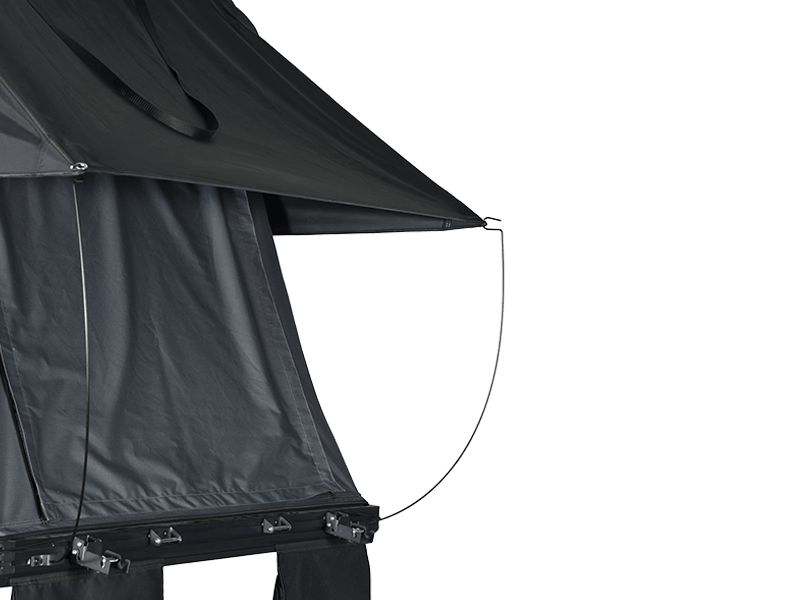 Tenda da campeggio sul tetto con scala Tenda da campeggio sul tetto con scala