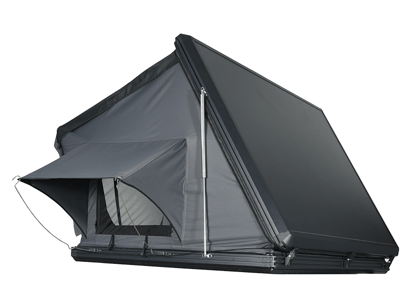 Tenda da campeggio sul tetto con scala Tenda da campeggio sul tetto con scala