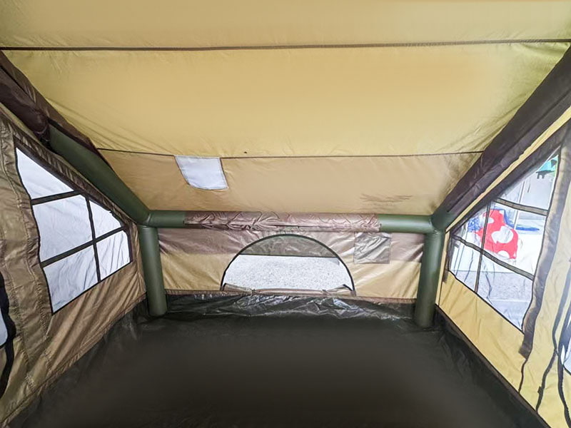 Tenda da campeggio gonfiabile verde militare di piccole dimensioni Tenda da campeggio gonfiabile verde militare di piccole dimensioni