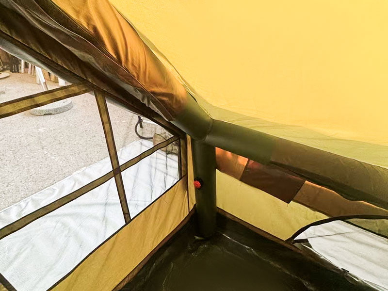 Tenda da campeggio gonfiabile verde militare di piccole dimensioni Tenda da campeggio gonfiabile verde militare di piccole dimensioni