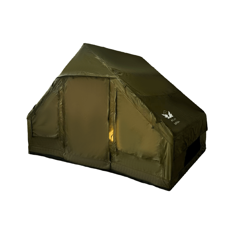 Tenda da campeggio gonfiabile verde militare di piccole dimensioni Tenda da campeggio gonfiabile verde militare di piccole dimensioni