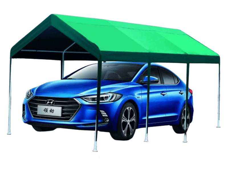 Tenda per auto di lusso con parcheggio